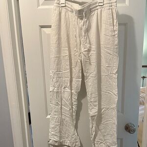 Old Navy women’s White linen pants